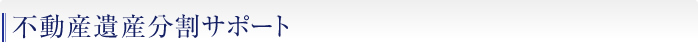 不動産遺産分割サポート